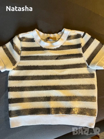 Тениска пайети , снимка 2 - Тениски - 50545451