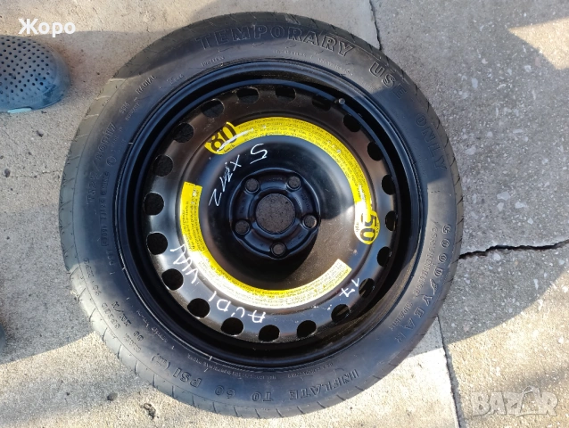 Резервна гума патерица 5х112/17С за VW Audi, снимка 2 - Гуми и джанти - 53143222