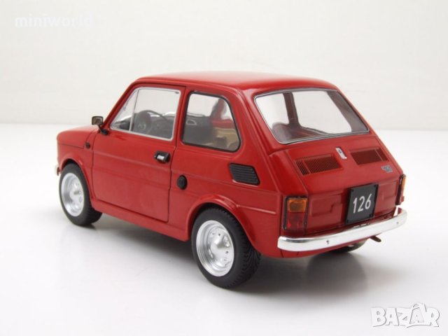 Fiat Polski 126p малко Полско Фиатче 1972 - мащаб 1:18 MCG моделът е нов в кутия, снимка 15 - Колекции - 40330281