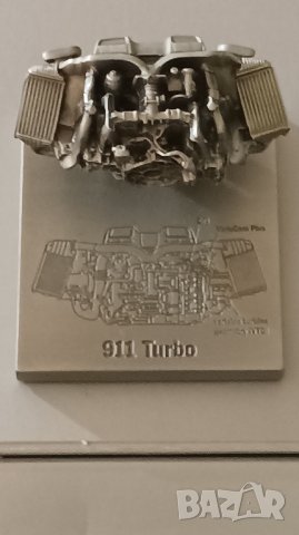 PORSCHE 911 TURBO.Миниатюрен модел на автомобилен двигател, преспапие. , снимка 7 - Други ценни предмети - 42032791