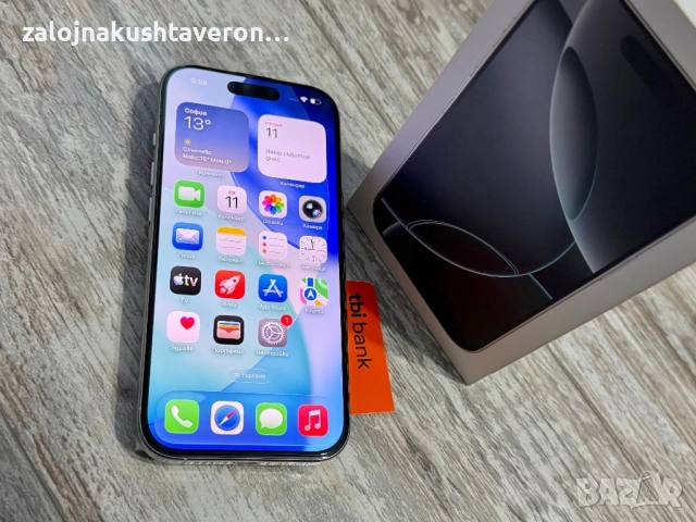  Iphone 16 Pro 128 GB - 95 % чисто Батерия🔋 White Titanium , снимка 2 - Apple iPhone - 53802289