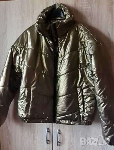 Яке бомбър,златисто, снимка 2 - Якета - 34426159