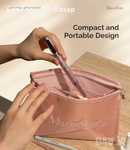 Нова Преносима електрическа пила за нокти 30000RPM, 6 накрайника маникюр и педикюр, снимка 3 - Продукти за маникюр - 48519419