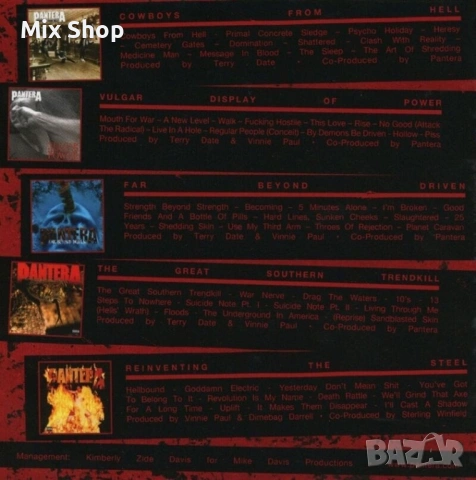 Нов Pantera - The Complete Studio Albums 1990-2000 (5 CD-та), снимка 3 - Друга електроника - 53658003