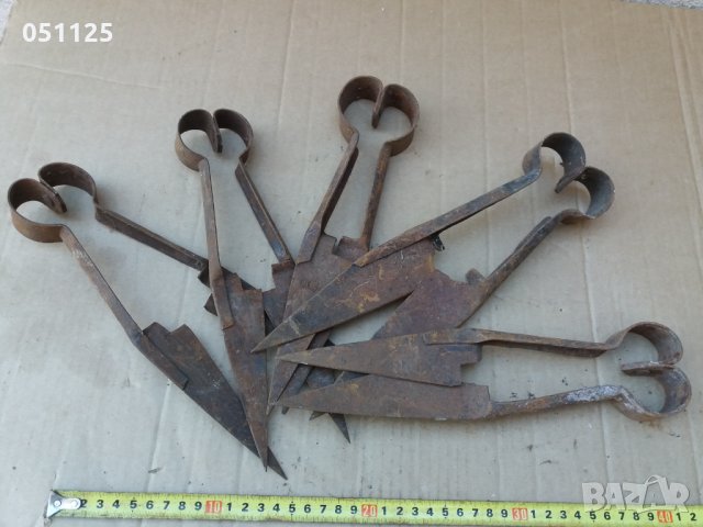 комплект от 5 броя овчарски ножици за стригане на овце, снимка 9 - Антикварни и старинни предмети - 36004800