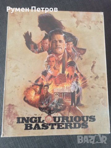 2 Steelbooks ГАДНИ КОПИЛЕТА - INGLORIOUS BASTERDS Ultra Limited DELUXE One Click Steelbooks Edition, снимка 15 - Blu-Ray филми - 44286524