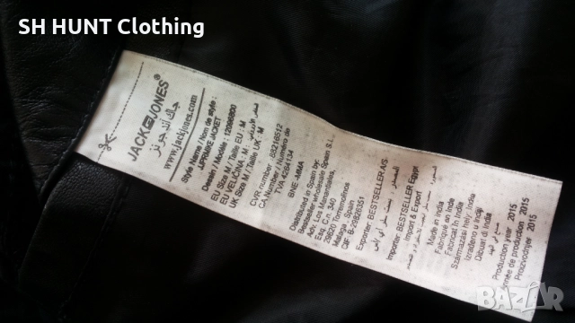 Jack & Jones Lamb Leather Jacker Размер M мъжко яке естествена кожа 4-57, снимка 14 - Якета - 52226773