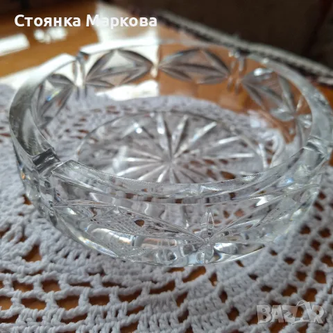 Нов кристален масивен пепелник, снимка 3 - Други - 47988034