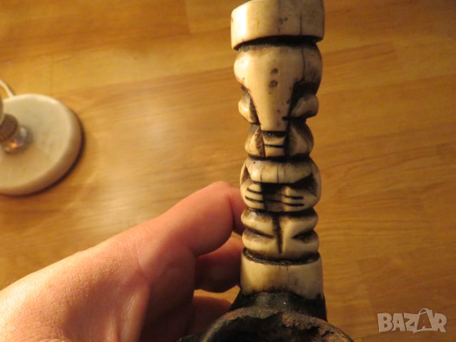 Доста стара антична Лула, използвана от вождовете при церемонии колекционерска лула колекция, снимка 3 - Антикварни и старинни предмети - 41938174