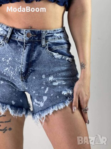 Дамски къси дънки , снимка 2 - Къси панталони и бермуди - 41303646