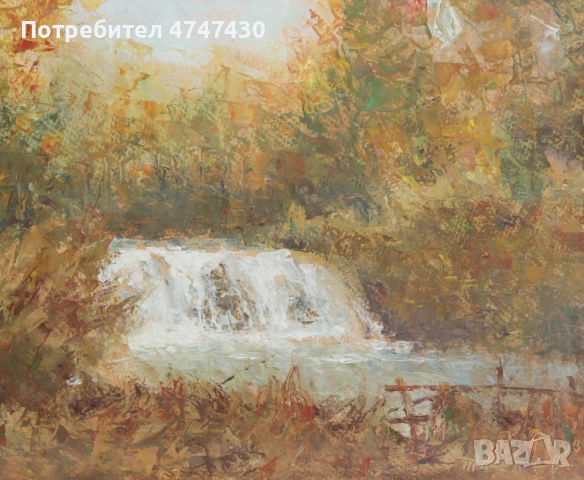 Теньо Желев картина пейзаж, маслени бои, снимка 5 - Картини - 53644074