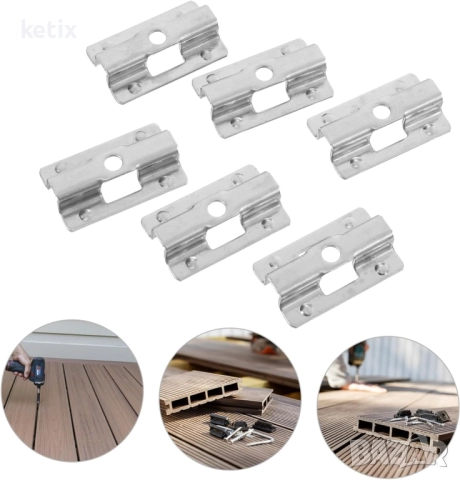 Монтажни стоманени скоби за WPC декинг, снимка 5 - Други - 52963744