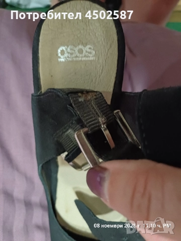 Обувки с 14 см ток, снимка 7 - Дамски обувки на ток - 52988633