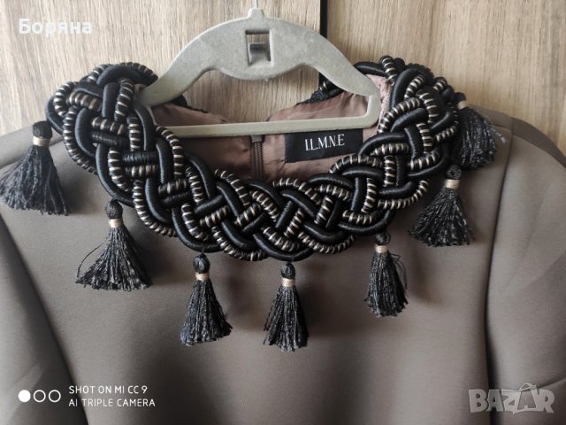 Other Theory нова блуза милитъри неопрен с колие, снимка 2 - Блузи с дълъг ръкав и пуловери - 41652915