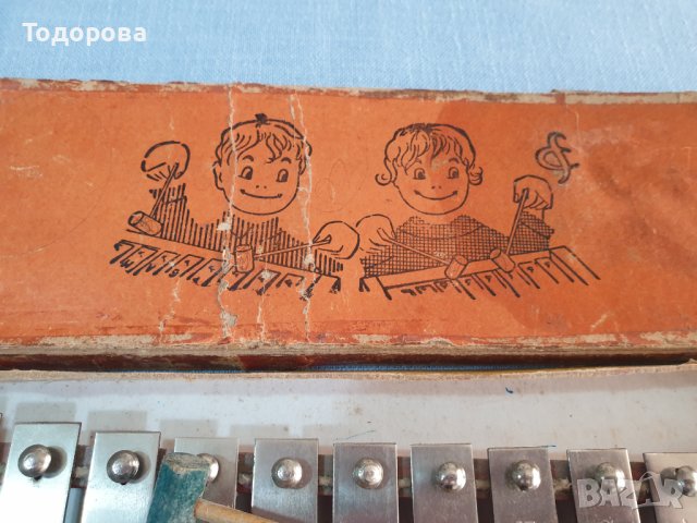 Старинна детска играчка-цимбало в оригиналната си опаковка, снимка 5 - Антикварни и старинни предмети - 41227187
