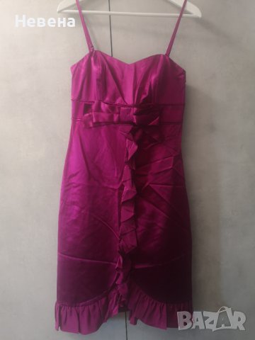 Рокля  естествена коприна Нова циклама Monsoon, размер М, снимка 7 - Рокли - 40913209