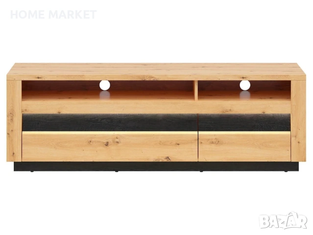 ТВ шкаф Ostia RTV2S  Размери: Дълбочина: 48 см Широчина: 161 см Височина: 53,5 см  Цвят: Дъб Артизан