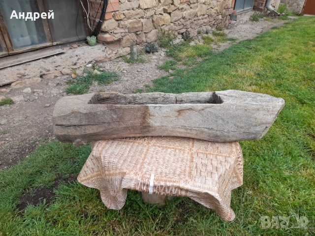 Старинно Дървено корито,хранилка, снимка 1 - Други ценни предмети - 40733503