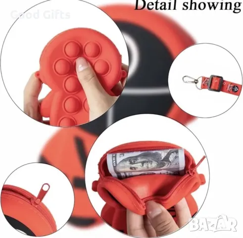 Играчка Pop it чанта Squid Game, Игра на Калмари, снимка 4 - Други - 50163648