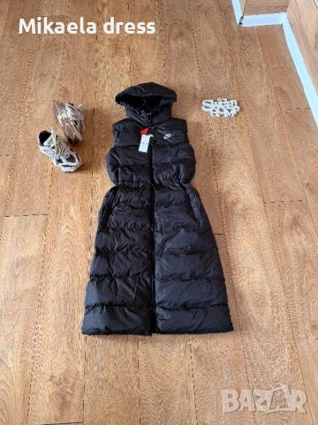 Разкошна дълга,олекотена и топла грейка Nike.С М Л размер, снимка 8 - Елеци - 53613890