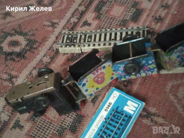 Старо ламаринено влакче 50687, снимка 5 - Антикварни и старинни предмети - 53446405