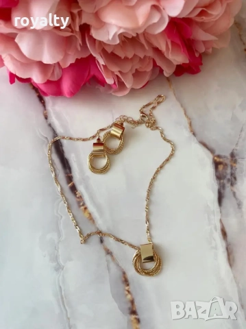 Сет/Комплект JL Golden Sand, снимка 5 - Колиета, медальони, синджири - 52837772