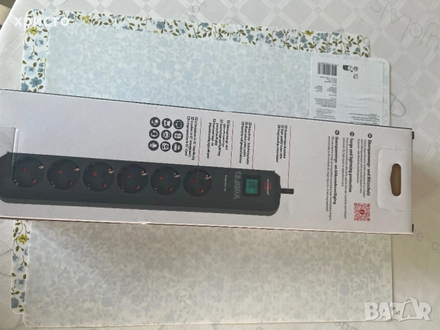 разклонител със защита Brennenstuhl нов, снимка 2 - Други стоки за дома - 53614244