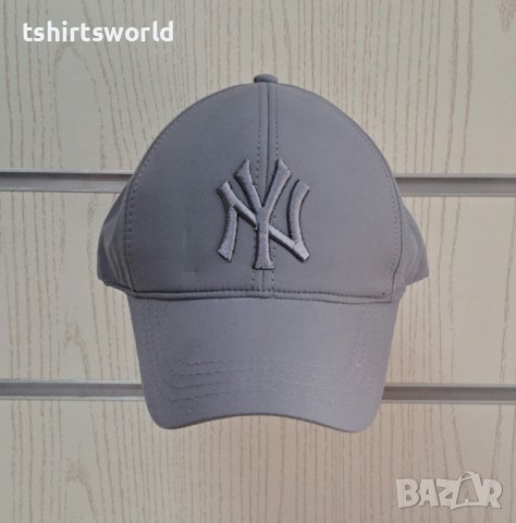 Нова шапка с козирка New York (Ню Йорк) в сив цвят, Унисекс, снимка 1 - Шапки - 41804334