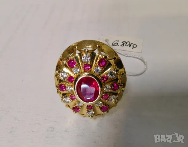 Пръстен 14 карата, снимка 2 - Пръстени - 48903003