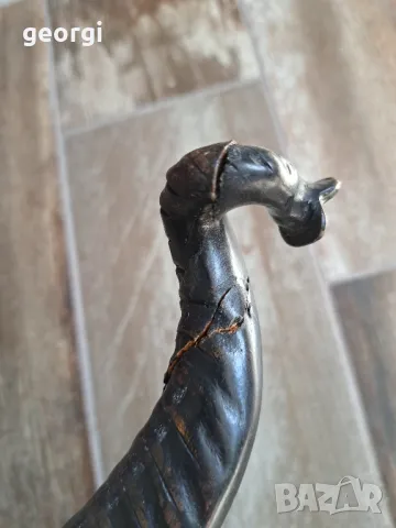 голям дървен слон от кралски абанос, снимка 10 - Декорация за дома - 50079045