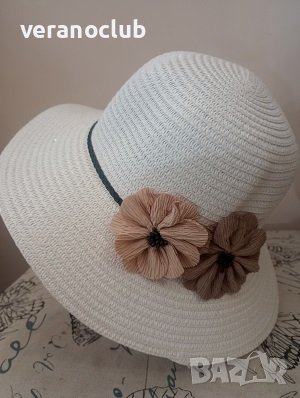 Лятна Капела Малка периферия Бяла Цветя, снимка 3 - Шапки - 41702075