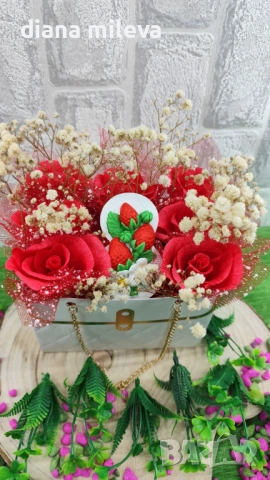 Специална аранжировка за 8ми Март!!, снимка 6 - Декорация за дома - 53219331