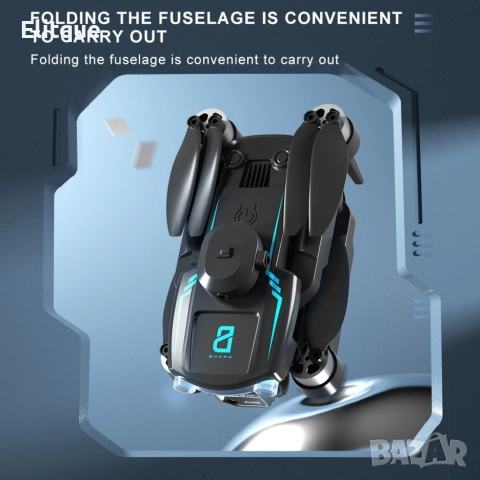 Сгъваем дрон с 8k HD Двойна камера 360 ° на заснемане "Дрон S169 с 4К двойна камера, снимка 8 - IP камери - 52895230