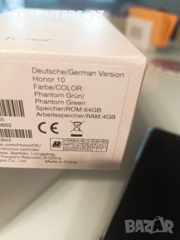 Телефон Huawei Honor 10 64GB много добро състояние, с прозрачен гръб, осемядрен с 2 Sim, снимка 2 - Huawei - 51908565