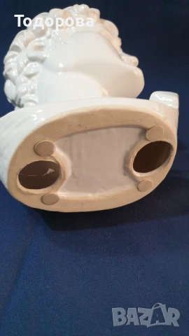 Порцеланов интериорен  бюст на Давид, снимка 6 - Антикварни и старинни предмети - 53663363