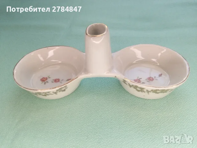 Порцеланова солничка от социализма , снимка 3 - Сервизи - 56106469