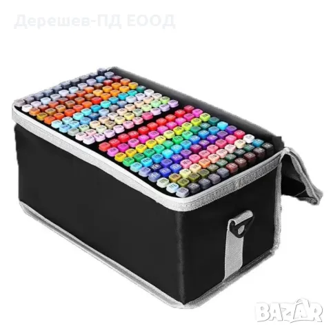 Алкохолни маркери 204 бр. двувърхи, снимка 2 - Ученически пособия, канцеларски материали - 48916299