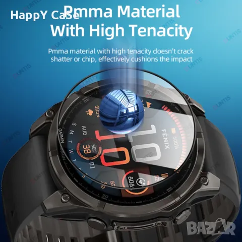 Garmin Fenix 8 / 8 Pro / 51mm. 47mm. 43mm. / 5D Протектор за цял екран, снимка 2 - Смарт часовници - 48227734