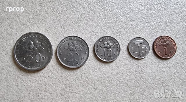 Малайзия . 1, 5, 10, 20 и 50 сен. , снимка 1