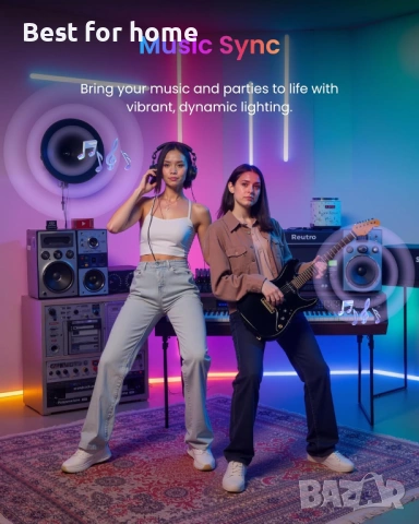 SwitchBot RGBICWW LED лента 5M, снимка 8 - Лед осветление - 53727070