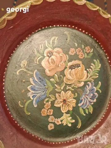 две декоративни ръчноизрисувани чинии за стена   21/2, снимка 3 - Декорация за дома - 49156034