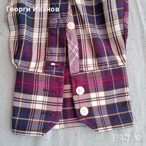 ГОЛЯМ TOMMY HILFIGER 3-4XL НОВА БЕЗ ЕТИКЕТ оригинална риза plaid shirt Томи Хилфигър, снимка 6 - Ризи - 53659642