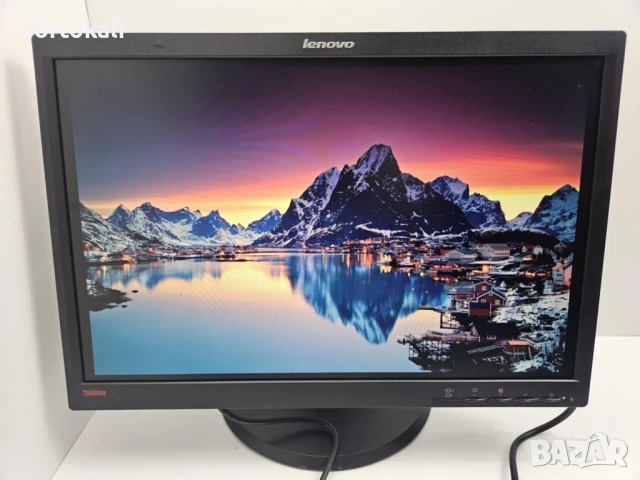 +Гаранция! Монитор Lenovo LT2252P 22" инча + кабели, снимка 5 - Монитори - 50986278