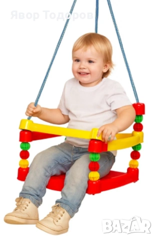 Детска пластмасова люлка, снимка 3 - Детски люлки - 53753303