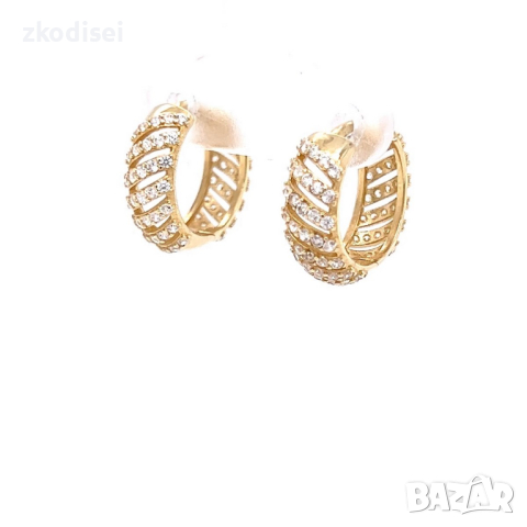 Златни обеци 3,23гр. 14кр. проба:585 модел:22091-6, снимка 2 - Обеци - 44768833