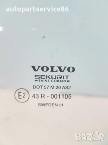 Задно ляво стъкло прозорец за врата за Volvo S60 (2004) 43R-001105, снимка 2 - Части - 53807518
