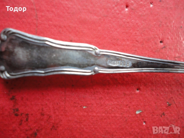 Страхотна сребърна лъжичка 3, снимка 4 - Колекции - 53061438