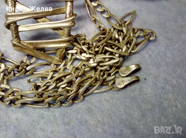 ТОКАШ Дизайнерски СРЕБЪРЕН МЕДАЛЬОН СРЕБРО 925 с Тип КАРТИЕ СРЕБЪРНА ВЕРИЖКА СРЕБРО 925 ODEMA 45689, снимка 5 - Колиета, медальони, синджири - 49426277