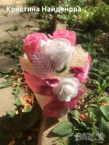 Подаръци със сапунени рози , снимка 5 - Декорация за дома - 39231486