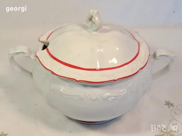 български порцеланов бароков супник Изида   26/4, снимка 2 - Сервизи - 50815907